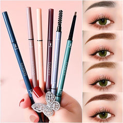 Waterproof Double Headed Eyebrow Pen Long-lasting Colorfast Slim Pencil