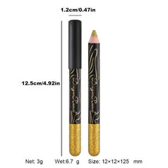 High Shine Diamond Glitter Eyeshadow Pen in Silver/Green