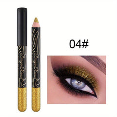 High Shine Diamond Glitter Eyeshadow Pen in Silver/Green