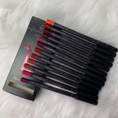 12 Pcs Long Lasting Lipstick Set With Lipliner And Matte Lip Gloss