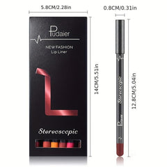 12 Pcs Long Lasting Lipstick Set With Lipliner And Matte Lip Gloss