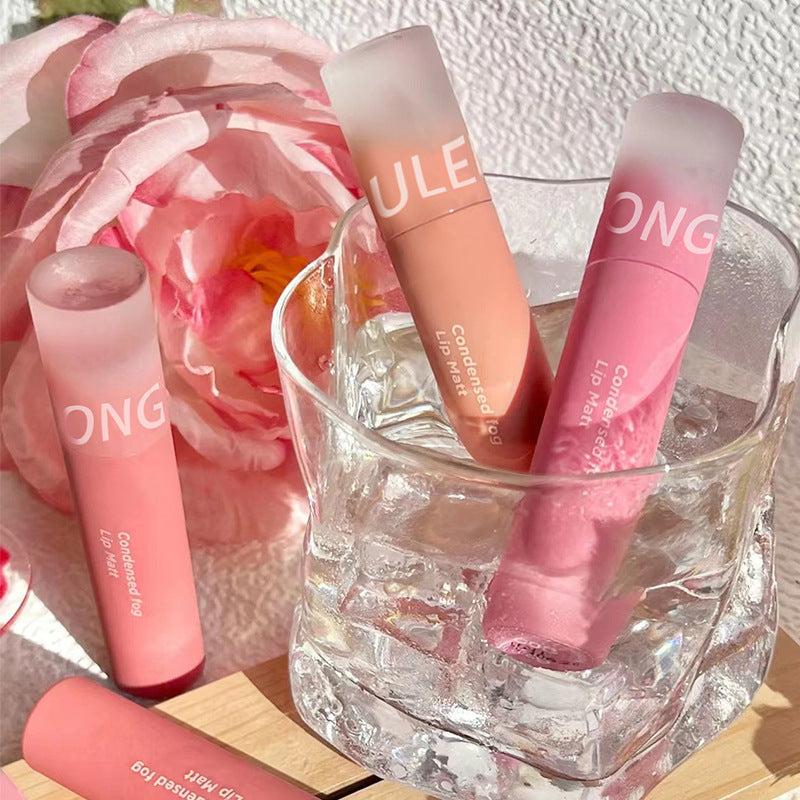 Waterproof Matte Lip Gloss Velvet Lip Mud Nude Chocolate Red Lip Tint