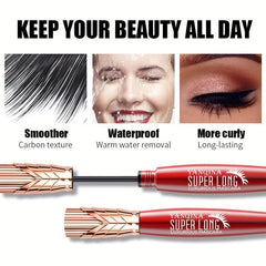 Crown 4D Fiber Mascara Lengthening Curling Waterproof Long Lasting
