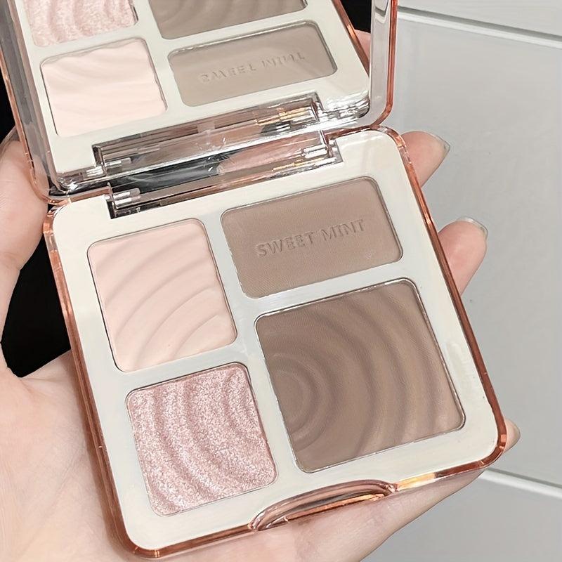 Natural 3D Contouring Palette, Nose Shadow Matte & Brighten Shadow