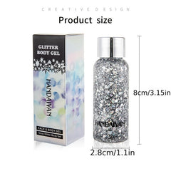 Glitter Eyeshadow Gel 9 Colors Body Lotion Foundation