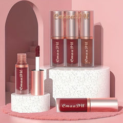 3pcs Matte Lip Gloss Set in Berry Red Tone