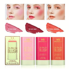 Smooth Blush Cream Stick 3 Matte Contouring Rouge for Nude Makeup