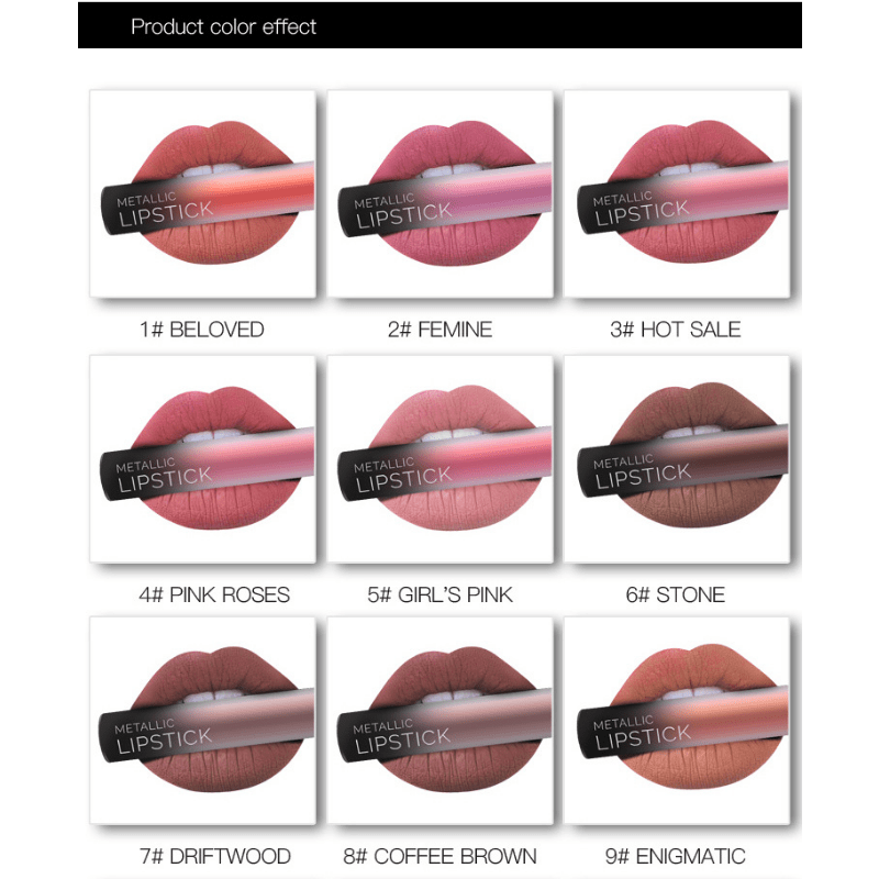 Matte Lip Glaze Liquid Lipstick Vitamin C Lip Stain