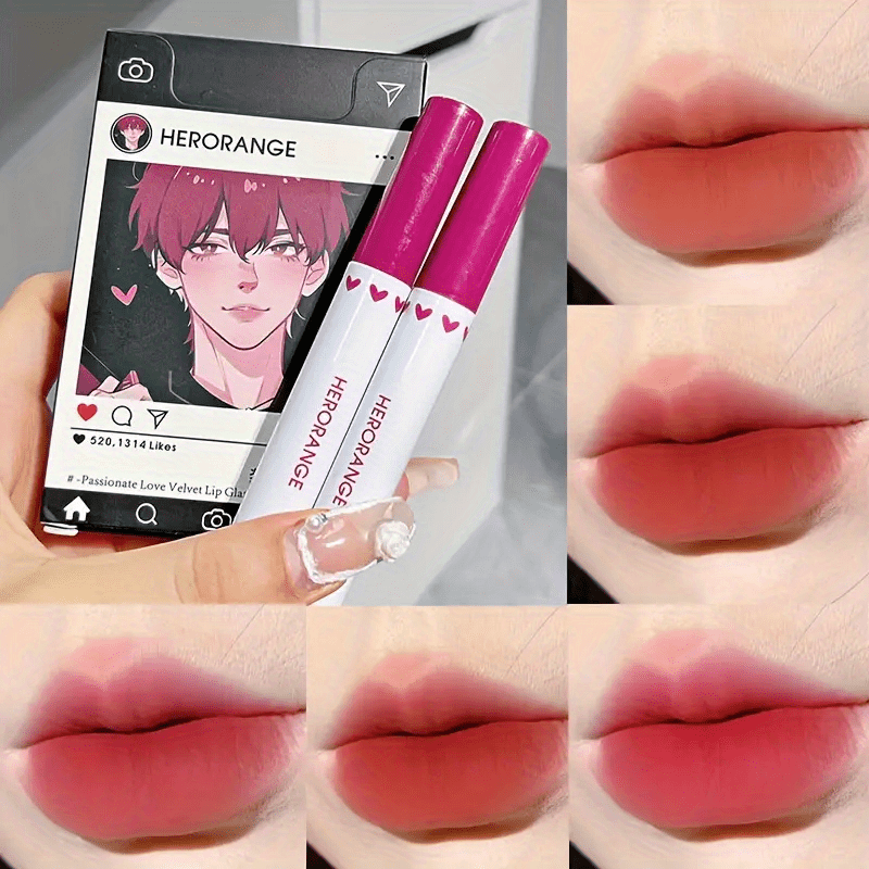 5 Pcs Matte Lip Gloss Set Long Lasting