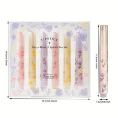 Heart Flower Jelly Lipstick Red Lip Gloss Makeup