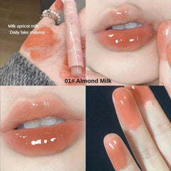 Heart Flower Jelly Lipstick Red Lip Gloss Makeup