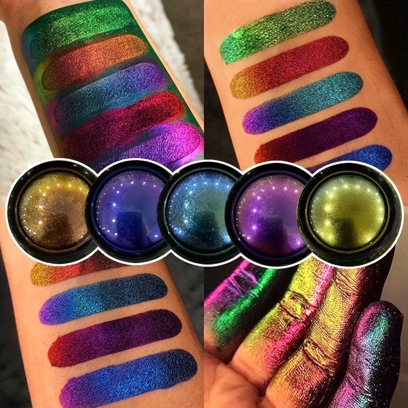 Chameleon Eyeshadow Palette Metallic Glitter Creamy Pigment