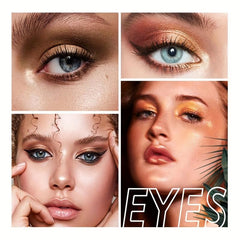 18-Color Chocolate Eyeshadow Palette Matte Glitter Shimmer Metallic Satin Finish