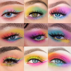 16 Colors Matte Eyeshadow Palette High Pigmented Warm Green Pink
