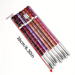 4-in-1 Lip Liner Rose Nude Brown Red Eyebrow Eyeliner Pencil