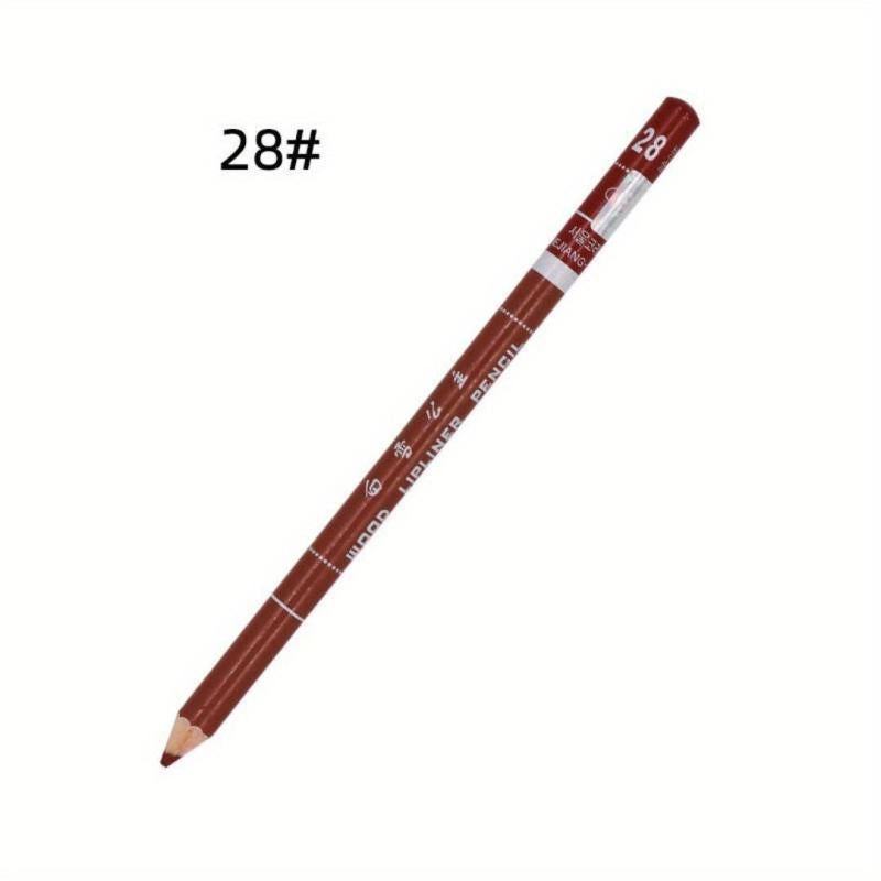 4-in-1 Lip Liner Rose Nude Brown Red Eyebrow Eyeliner Pencil