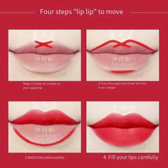 4-in-1 Lip Liner Rose Nude Brown Red Eyebrow Eyeliner Pencil