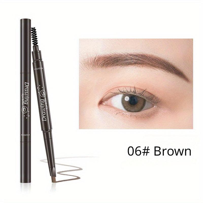 6 Colors Natural Eyebrow Pencil Double Headed Waterproof Long Lasting