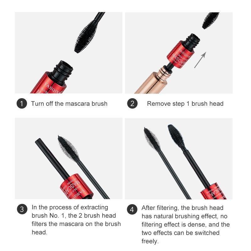 4D Waterproof Thick Curling Mascara - Long Lasting