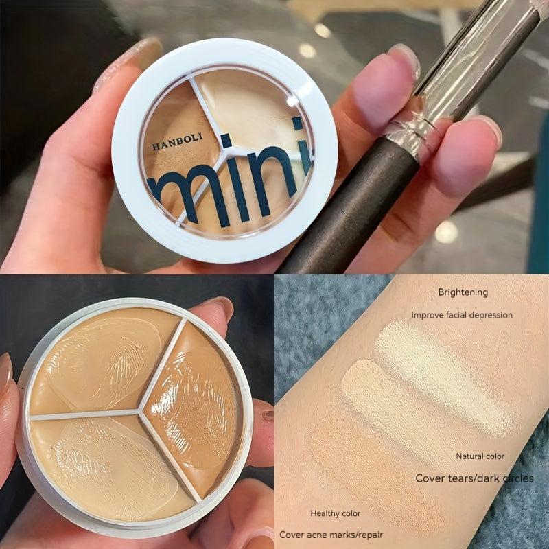Three Concealer Cover Spots Acne Dull Dark Circles Foundation Cream