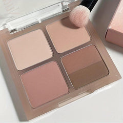 5-Color Soft Matte Eyeshadow Palette with Eye Makeup Primer