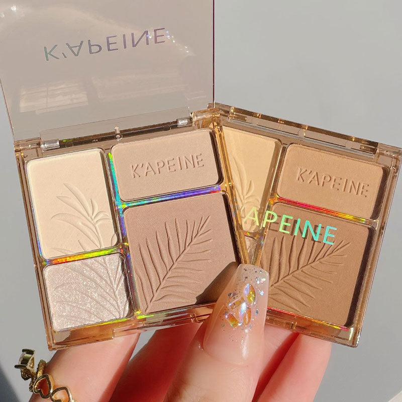 Highlighter Bronzer Palette Face Shading Contouring Powder Makeup