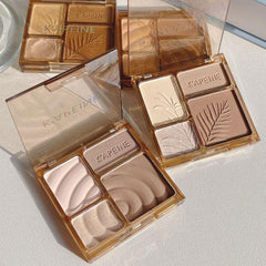 Highlighter Bronzer Palette Face Shading Contouring Powder Makeup