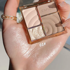 Highlighter Bronzer Palette Face Shading Contouring Powder Makeup