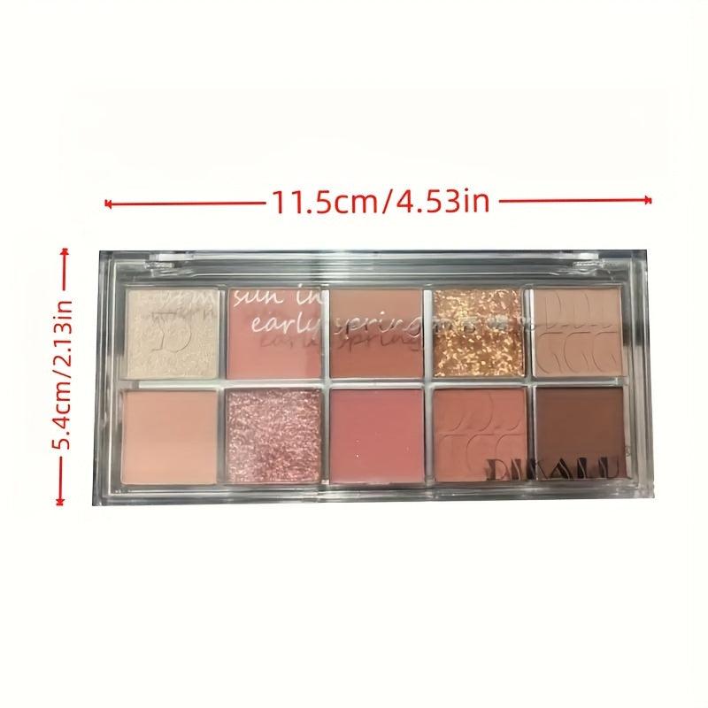 10-Color Eyeshadow Palette Matte & Shimmering Finish
