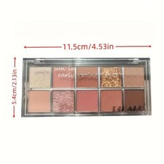 10-Color Eyeshadow Palette Matte & Shimmering Finish