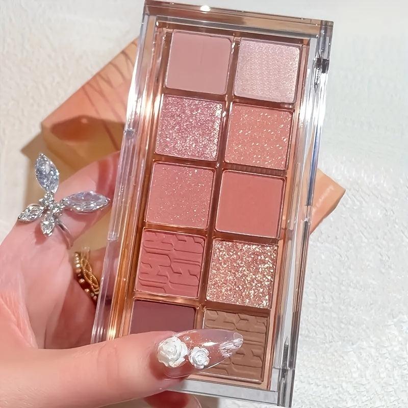 10-Color Eyeshadow Palette Matte & Shimmering Finish