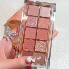 10-Color Eyeshadow Palette Matte & Shimmering Finish