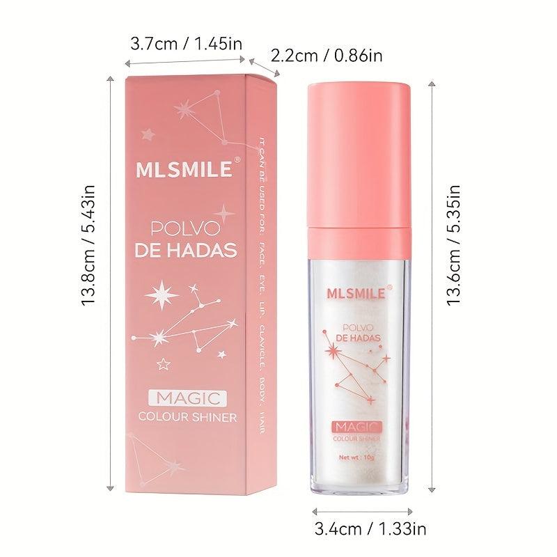 3pcs Fairy Highlighter Powder Set with Pearly Glitter and High Gloss Sequins