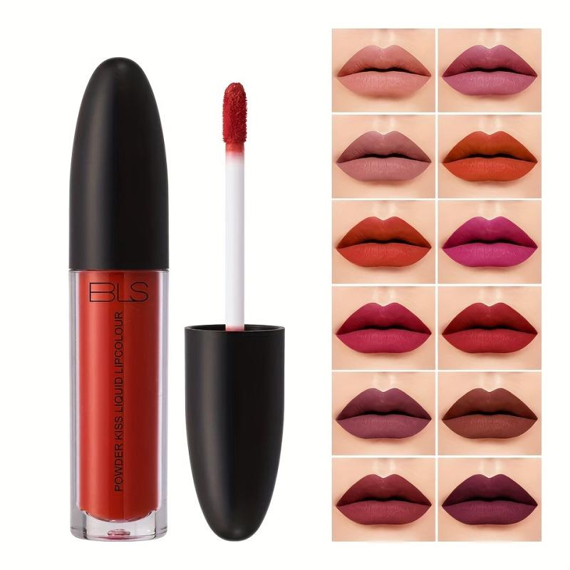 Long Lasting Matte Liquid Lipstick with 12 Colors