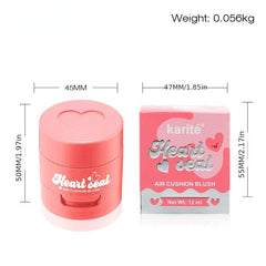 Heart Shaped Liquid Blush Stamp Cushion Highlighting Contour Cream