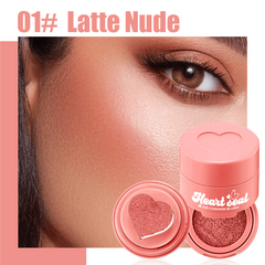 Heart Shaped Liquid Blush Stamp Cushion Highlighting Contour Cream