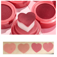 Heart Shaped Liquid Blush Stamp Cushion Highlighting Contour Cream