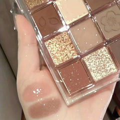 20-Color Earth Tone Eyeshadow Palette, Portable & Long-Lasting Cosmetics