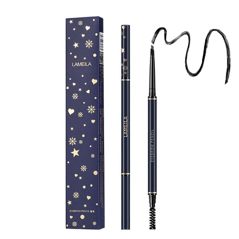 4 Colors Retractable Eyebrow Pencil Dual Ended Stick for Natural Makeup