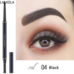 4 Colors Retractable Eyebrow Pencil Dual Ended Stick for Natural Makeup