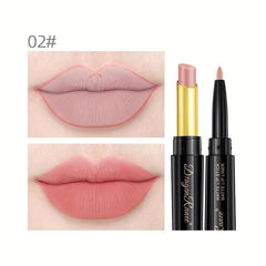 Dual-ended Lip Liner Pencil Non-Fade Lipstick 8 Colors