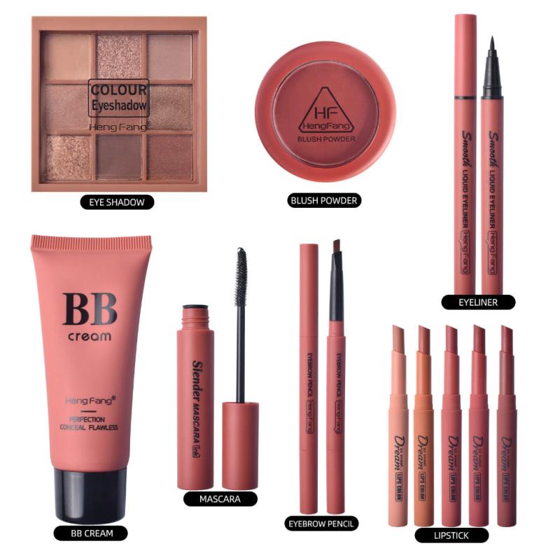 Professional 11Pcs All In One Makeup Kit Eyeshadow Blush Lipstick Mascara Set