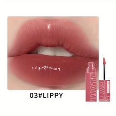 Mirror Glow Lip Glaze Long Lasting Moisturizing Square Lipstick