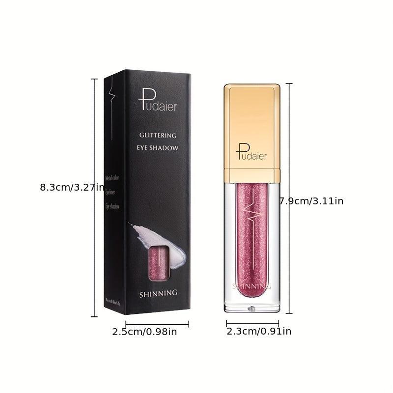 Pudaier Liquid Glitter Eyeshadow Quick Drying Long Lasting