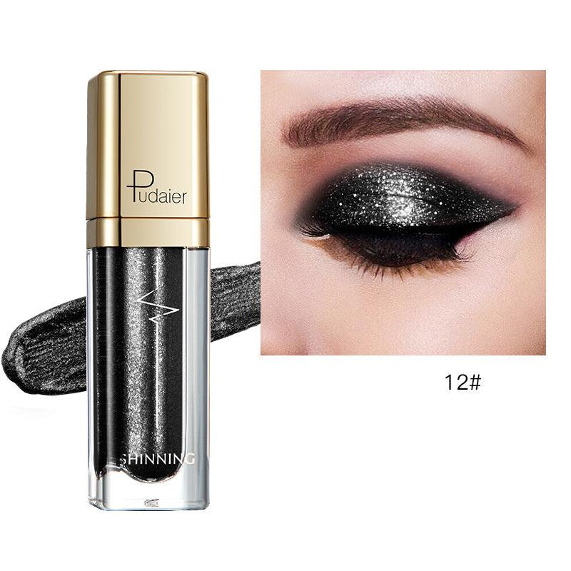 Pudaier Liquid Glitter Eyeshadow Quick Drying Long Lasting