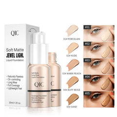 Natural Nude Tone Lightweight Matte Liquid Foundation