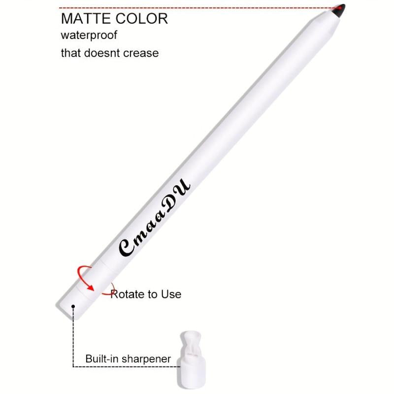 Waterproof Gel Eyeliner Pencil Quick Drying Smooth Long Lasting Brighten