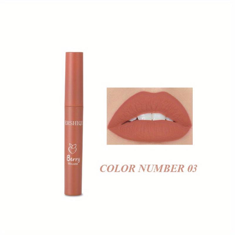 3-Pk Lip Glaze Soft Matte Finish Waterproof Long-Lasting Liquid Lipstick