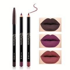 12 PCS Nude Brown Matte Lip Liner Set Waterproof
