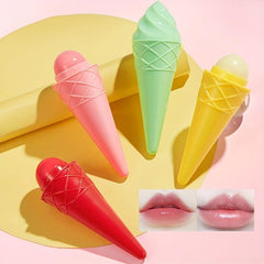Fruit Flavored Hydrating Lip Balm Set in Ice Cream Shape